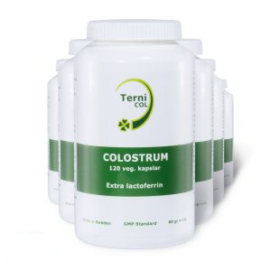 6-Pack TerniCOL 120 Veg. Kapslar m. Extra lactoferrin